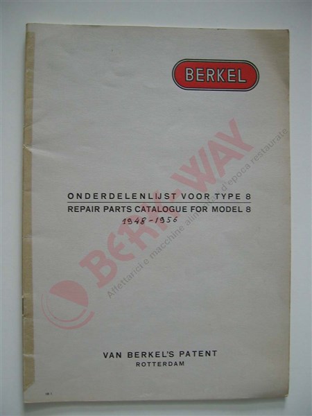 Catalogo ricambi Berkel 8